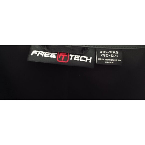 Free Tech 2XL Grey Rust Outdoor Softshell Zip Casual Business Logo Zip Jacket - Picture 4 of 6